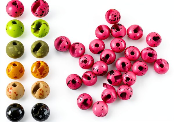 Tungsten Fly Tying Beads Pink/Black Aventik-0