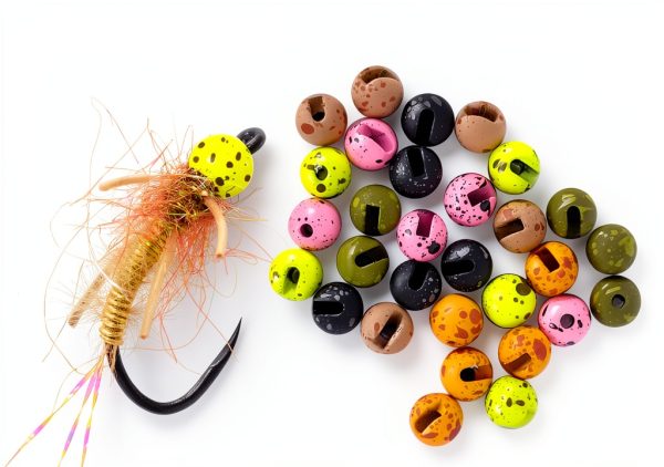 Tungsten Fly Tying Beads Pink/Black Aventik-3