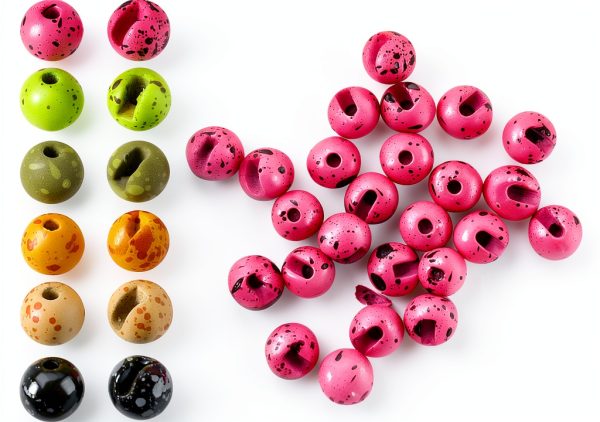 Tungsten Fly Tying Beads Pink/Black Aventik-0