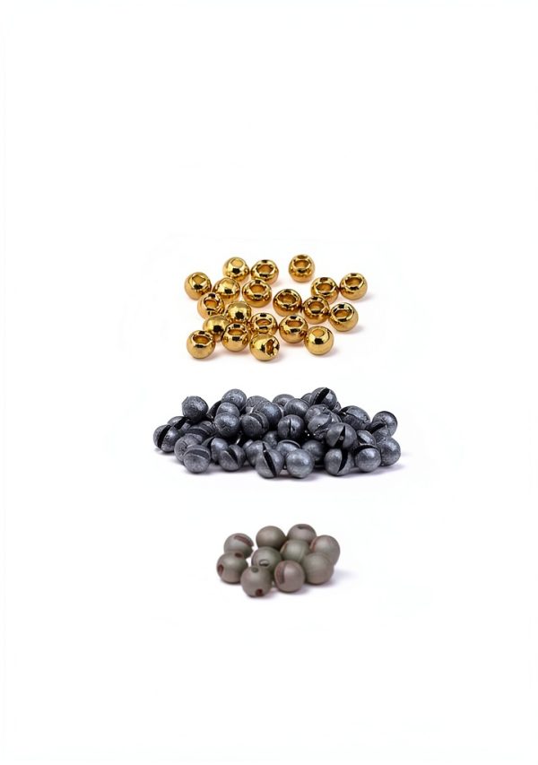 Tungsten Slotted Beads Aventik 4mm Green Black-3