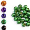 Tungsten Slotted Beads Aventik 4mm Green Black-0