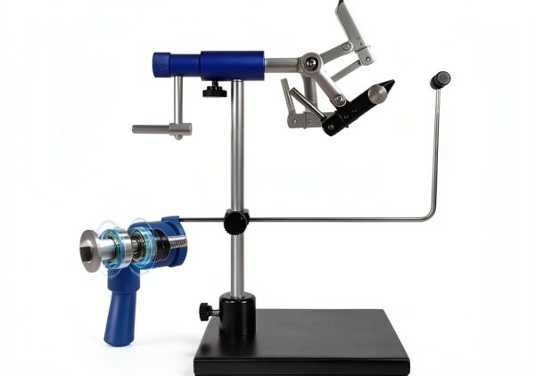 Aventik TrueGrip Fly Tying Vise Blue Vise with Clamp & Base-3
