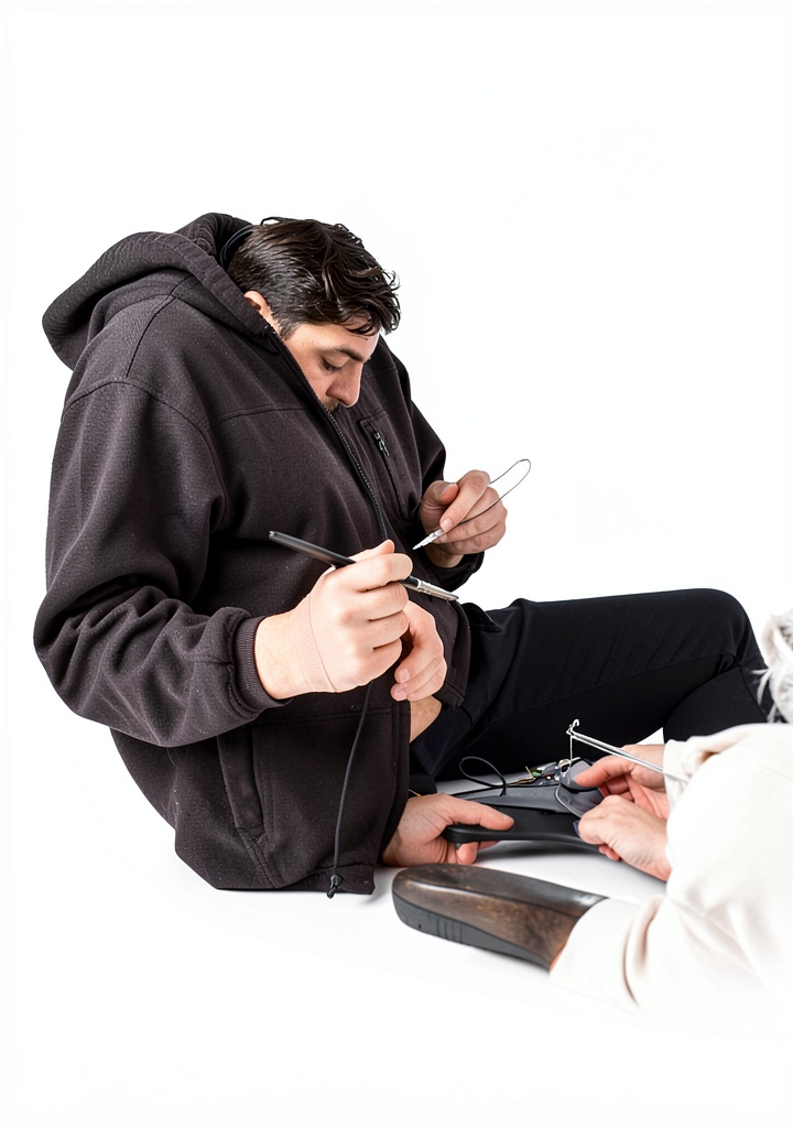 Surgeon reviewing eBook on a tablet in the OR