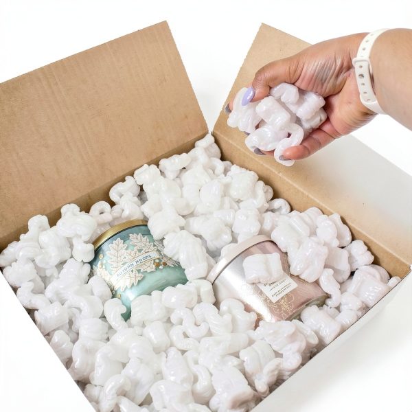 White Packing Peanuts Magicwater 0.5 Cu Ft Anti‑Static S‑Shape Cushion-5