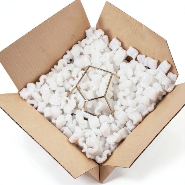 White Packing Peanuts Magicwater 0.5 Cu Ft Anti‑Static S‑Shape Cushion-4