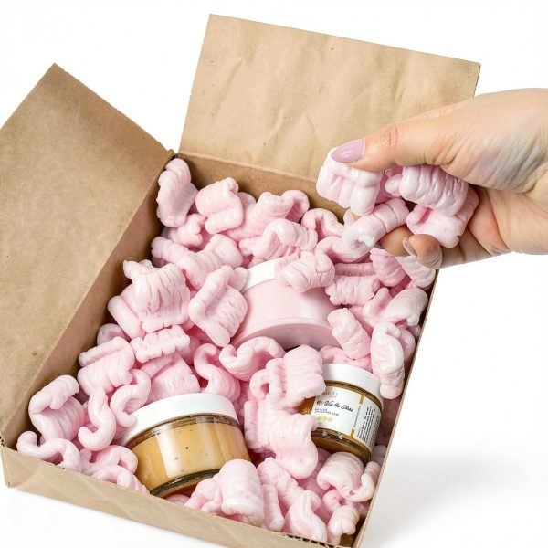 Magicwater Supply - 1 Cu Ft - Pink Packing Peanuts - Anti-Static S Shaped Cushion for Shipping, Void Filling & Storage - Protect Your Goods-4