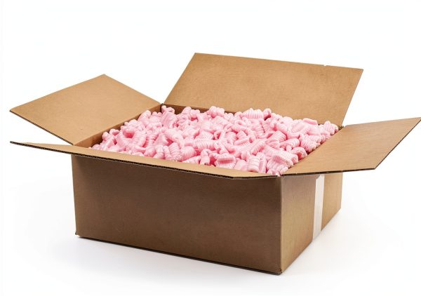 Magicwater Supply - 1 Cu Ft - Pink Packing Peanuts - Anti-Static S Shaped Cushion for Shipping, Void Filling & Storage - Protect Your Goods-1